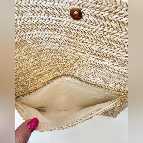 2 Options- Dior Raffia Cosmetic Bag / Clutch - Picture 4 of 11